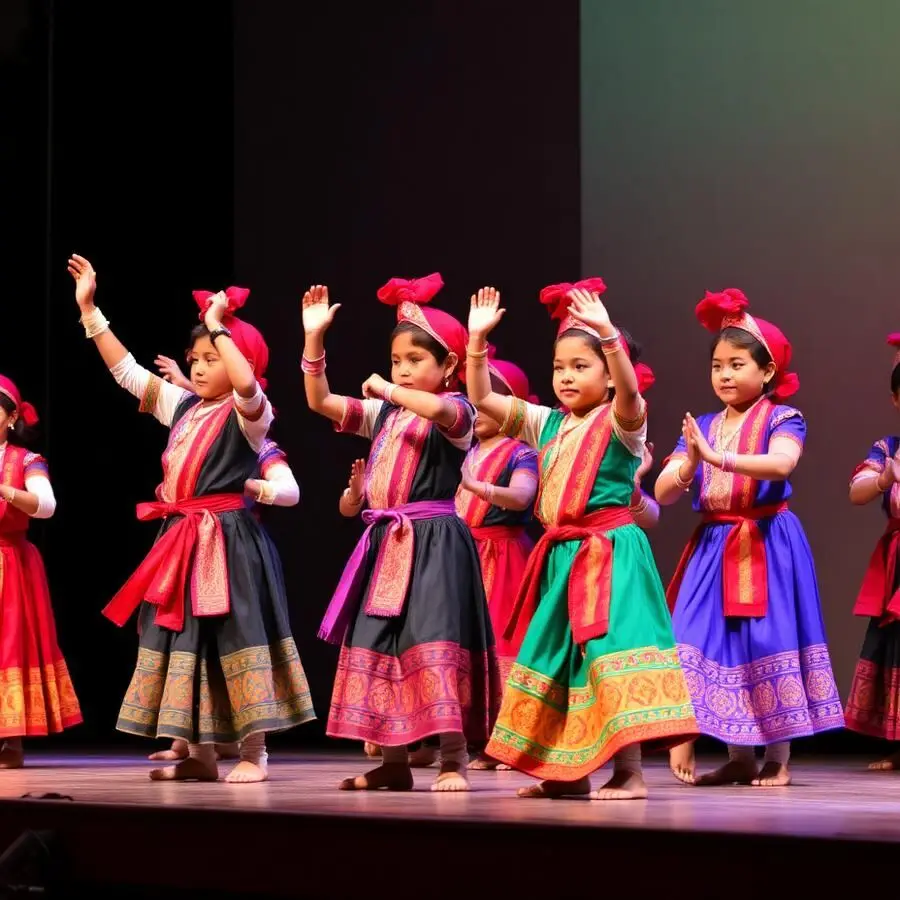 Traditional Nepali cultural dance performance